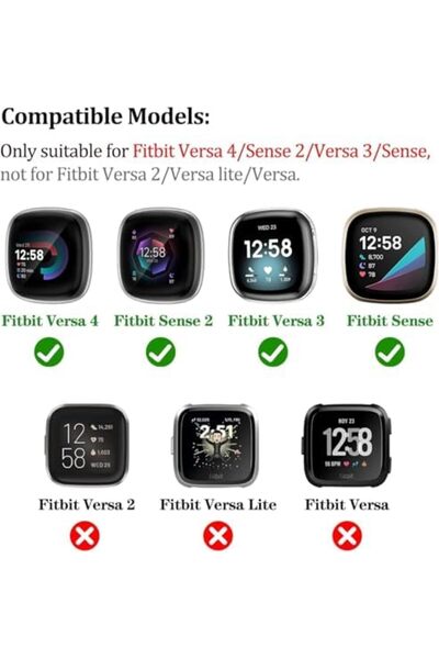 O Ozone Metal Watch Band | Fitbit Sense & Fitbit Versa 3 Smart Watch| Silver/Rose Gold