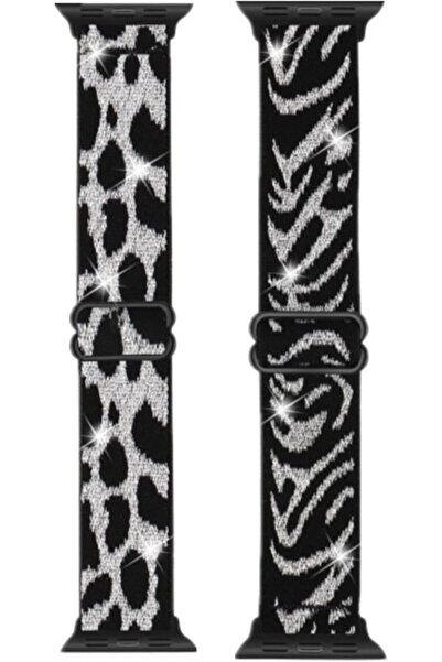 O Ozone عبوة من شريطين مرنين بحلقة فردية لساعة Apple Watch مقاس 38 مم و40 مم ...