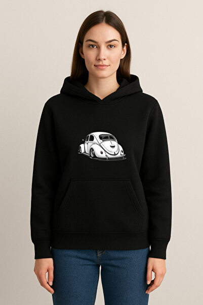 MODA سويت شيرت بقلنسوة مطبوع من Vos Vos (خيطين)