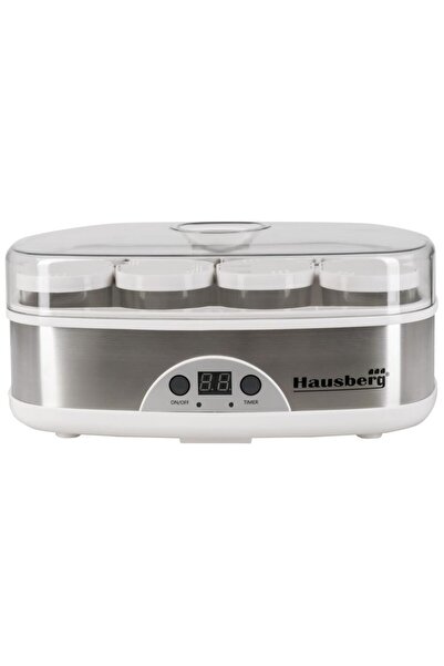 Hausberg Yogurt maker, 8 glass containers of 200 ml, 50 W