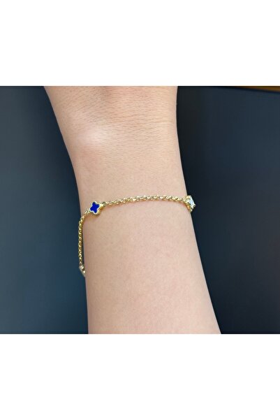 UZUNDAĞ KUYUMCULUK 14 Ayar Altın Küçük Yonca Bileklik