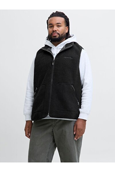 Jack & Jones Plus Teddyfell Weste Plus Size Teddyfell Weste