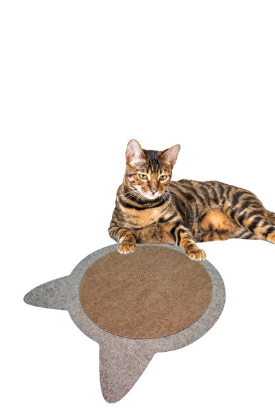 KAŞIKBEY Pissy Cat Scratching Toy Cat Scratching Mat Felt Cat Scratching Mat