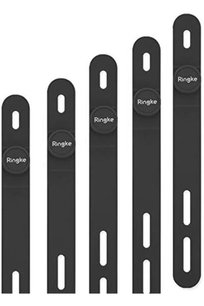 Ringke منظم حزام ربط الكابلات من السيليكون الملون القابل لإعادة الاستخدام لإد...