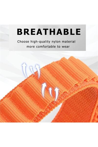 O Ozone Alpine Loop For Xiaomi Mi Band 7/ 6/ 5 Soft Breathable Nylon Sport Strap with Metal G Hook (White)