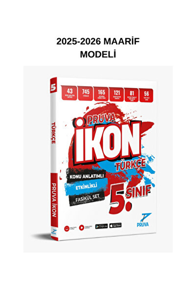 Pruva Akademi 5.SINIF TÜRKÇE İKON KONU ANLATIMLI FASİKÜL SET