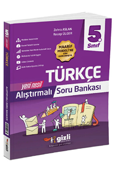 Efsane Yayınları 5.Sınıf Gizli Yay. Türkçe Alıştırmalı Soru Bankası / Yeni Ne...