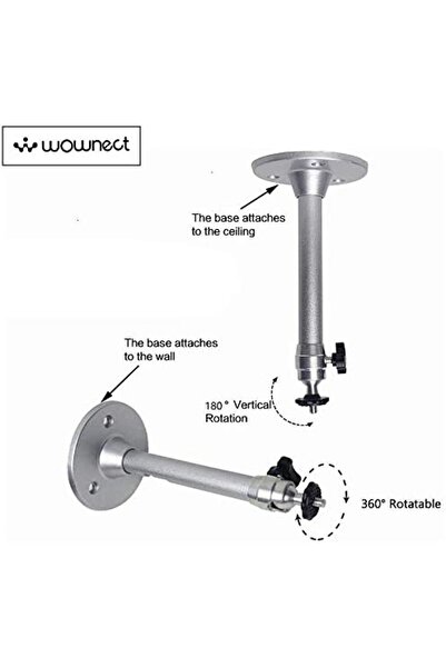 Wownect Mini Projector Ceiling Mount Bracket [19cm] Wall Mounting Bracket for Projectors & Security Camera