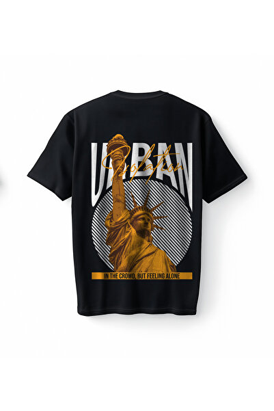 Bumeta Tricou oversize unisex cu statuia libertății în stil urban streetwear