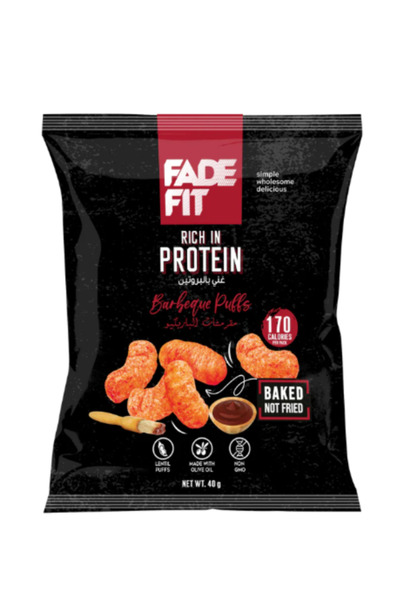 Fade Fit - نفاشات باربيكيو، غنية بالبروتين، مخبوزة، غير معدلة وراثيًا، 40 جم ...