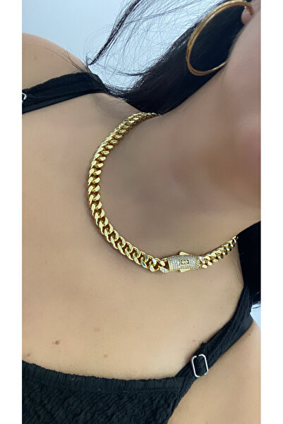 Ezgdesign 14K ALTIN KAPLAMA GURMET KOLYE