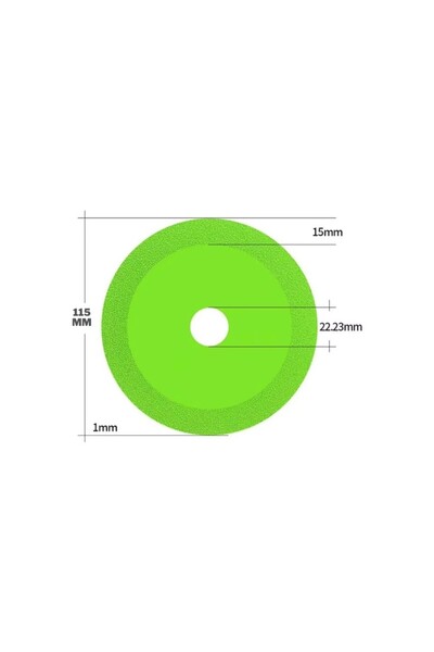 COMBAT Cam Seramik Taş Fayans Şişe Vazo Kesme Diski 115 mm