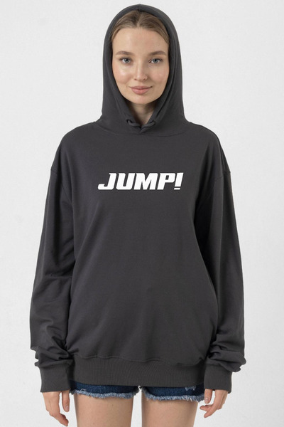 Tshirthane هودي نسائي بقلنسوة من Blackpink Jump Basic Logo Smoke 2ip