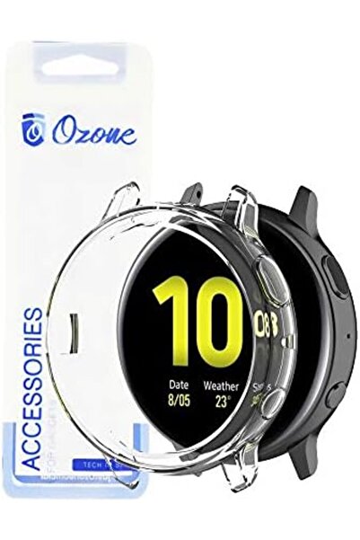O Ozone جراب سيليكون TPU شفاف لساعة Galaxy Watch 3 مقاس 45 مم - شفاف