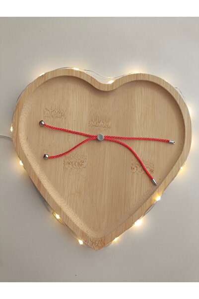 SESİKA HOBİ Snur pentru brățară roșu deschis, gata de folosit, cu capăt argin...