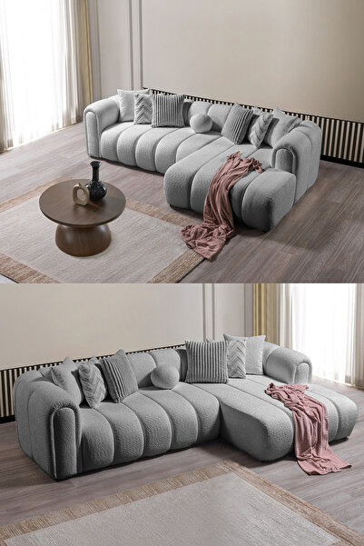 Eymense Nline Köşe Koltuk Takımı Gri Sol Köşe