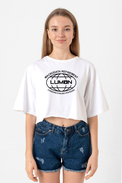 Tshirthane Severance Lumon Industries White Women's Crop Tshirt
