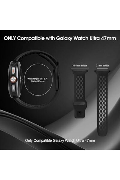 O Ozone Sport Band for Samsung Galaxy Watch Ultra Bands, Soft Silicone Breathable Replacement Strap