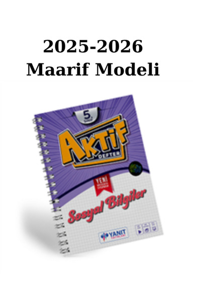 Yanıt Yayınları Yanıt 5. Sınıf Sosyal Bilgiler Aktif Defter 2025/26 Maarif Mo...