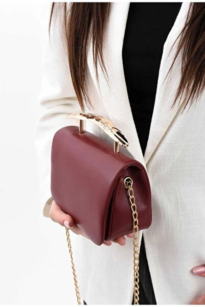 grand coco Women's Stylish Design Burgundy Hand and Shoulder Bag