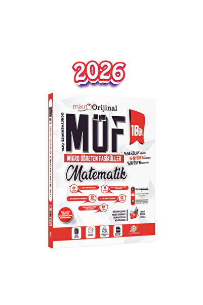 Orijinal Yayınları 2026 Orijinal Mikro 10. Sınıf Matematik MÖF Mikro Öğreten ...