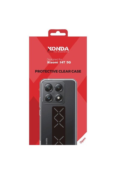 xonda Back Cover Mobile Case with Strap for Xiaomi 14TClear