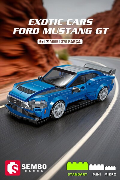 Sembo Block Ford Mustang GT Yapı Bloğu Seti 379 Parça