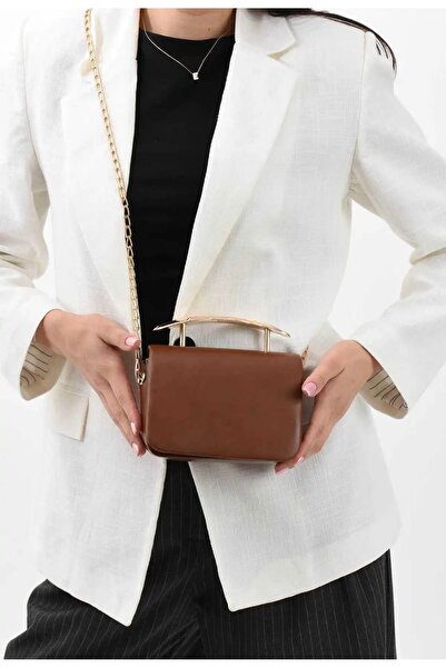 Çanta Trend Women's Stylish Design Tan Hand and Shoulder Bag
