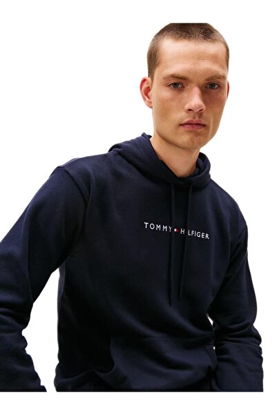 Tommy Hilfiger Férfi sötétkék kapucnis pulóver UM0UM03665