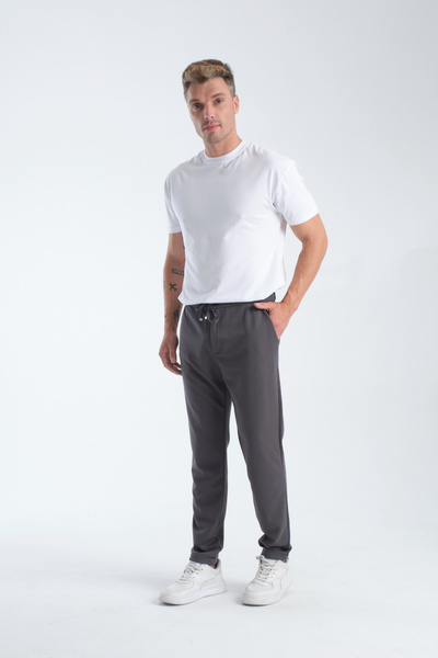 KAPHONE Erkek Pantolon Bel Lastikli Likralı Jogger Stil
