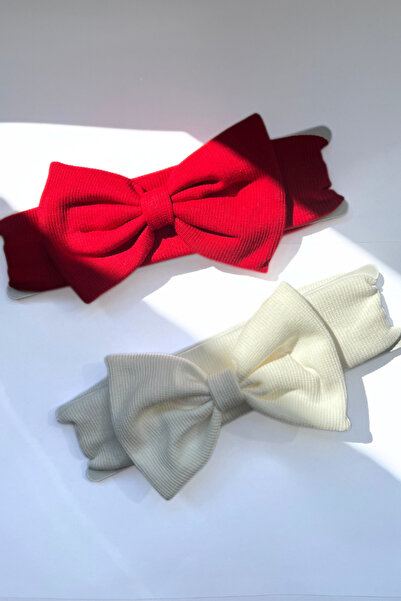 Eray Kids 29 Ekim Kız Çocuk Fiyonklu Ribana Bandana 2'li Takım (2-5 Yaş)