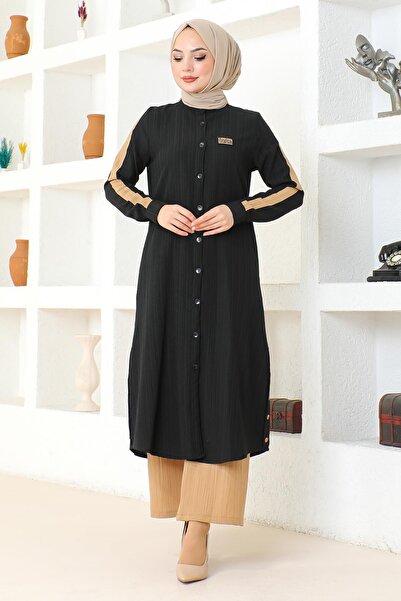 Missvalle Κουμπωτό κοστούμι με λεπτομέρεια στον επένδυση, μαύρο 19194