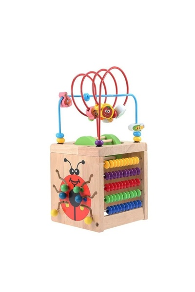 Toy Cub Montessori din lemn cu labirint și jocuri educative