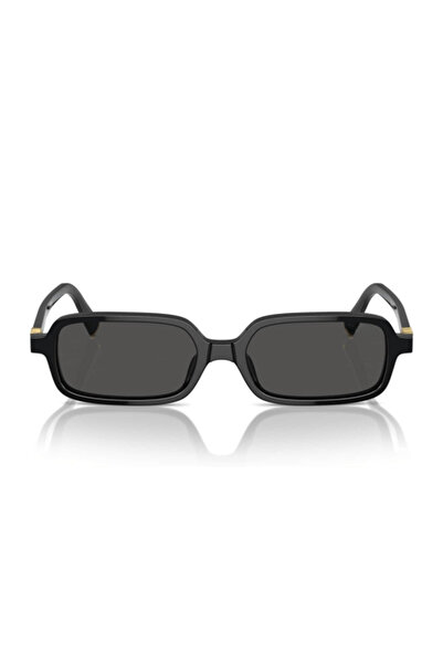 MACERATİ Oblamow Rectangular Unisex Black Sunglasses