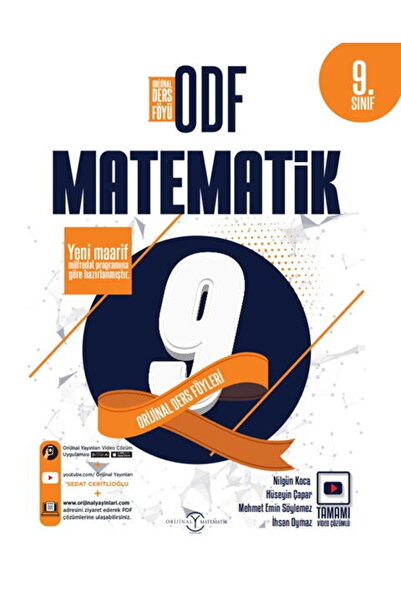 Orijinal Yayınları Orijinal Yayınları 9. Sınıf Matematik ODF Orijinal Ders Fö...