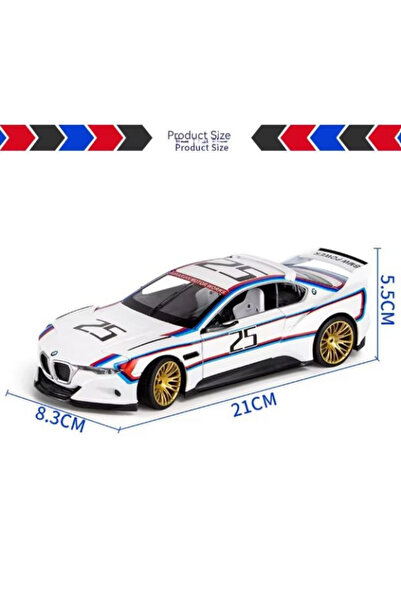Diecast BMW M3 CLS 21Cm 1:24 Ölçek Ses/Işıklı Metal Araba