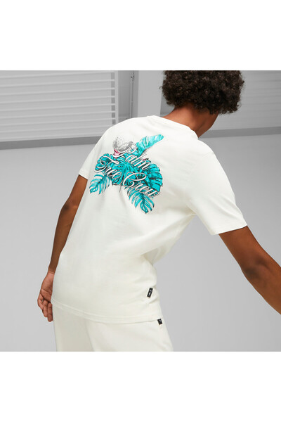 Puma Mens x PALM TREE CREW Graphic T-Shirt - White
