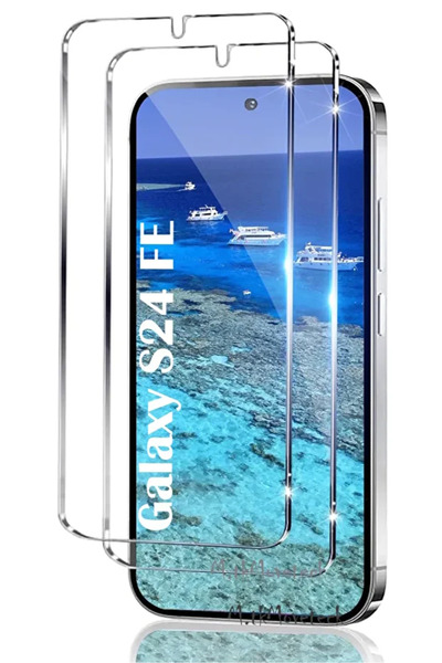 OSG Samsung Galaxy S24 FE Uyumlu Ekran Koruyucu Kırılmaz Cam 9H Temperli Ekra...