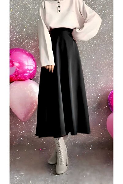 TÜCCAR UMUT Puf Scuba Siyah Etek