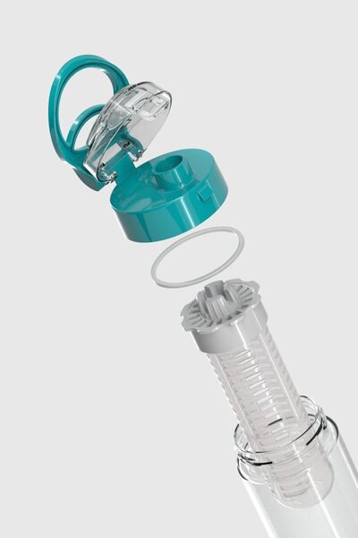 Renga Atlas 630 ml Tritan Detox Flask with Strainer 911056 Turquoise