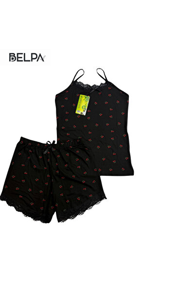 belpa Set de pijamale pentru femei Sıla Sella Bamboo cu pantaloni scurți – De...