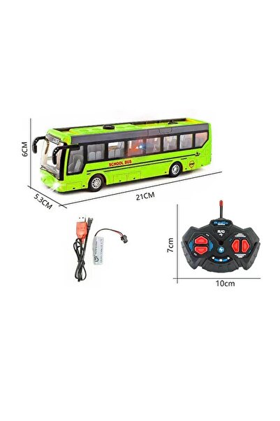 teknotrust Şarjlı Uzaktan Kumandalı 21 cm Metrobüs, Renkli, Eğlenceli Oyuncak