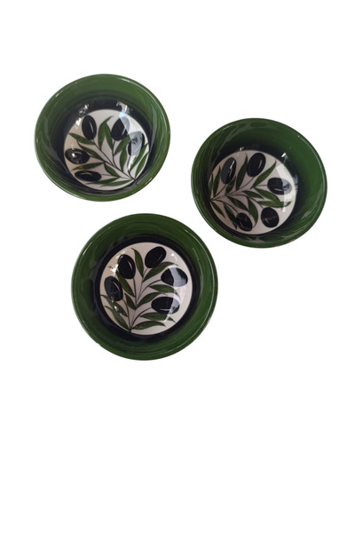 shop Handmade Set of 3 13 cm Ceramic Snack Bowls, Sauce Bowls and Jam Bowls