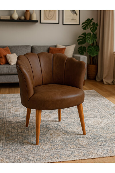 Azra Mobilya Papatya Berjer Tekli Koltuk – Deri Kumaş, Modern Tasarım, Demont...