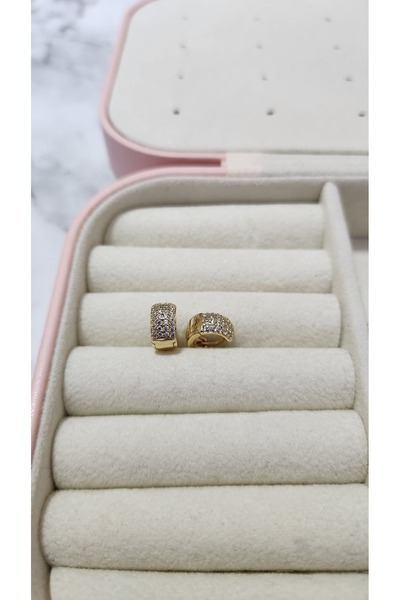 Akiha Aksesuar Zirkon Taşlı Minimal Xuping Küpe (Çocuk küpesi olarak da kullanılmaktadır.)