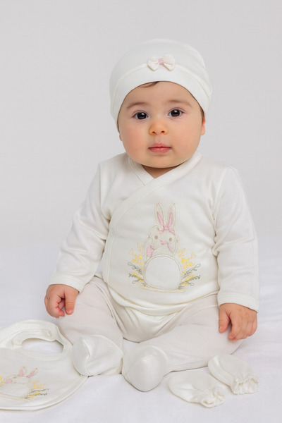 Zıpır Baby 5 li Hastane Çıkışı Kız Bebek işlemeli