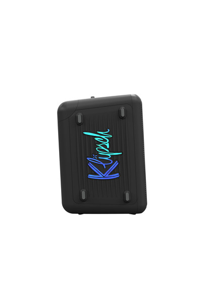 Klipsch مكبر صوت حفلات فيجاس - 95 ديسيبل، مكبر صوت 5.25 بوصة، إضاءة RGB، محمول مع حامل عمودي