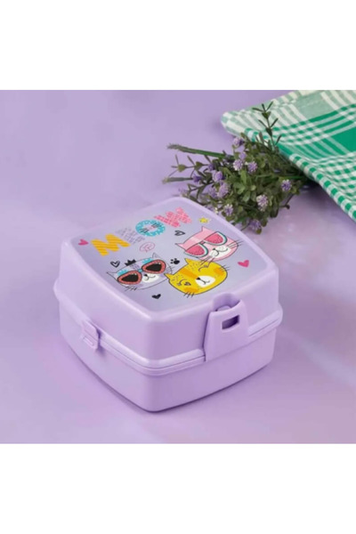 OEM Children's lunch box with cutlery - 15x14x19.3 cm, practical and durable