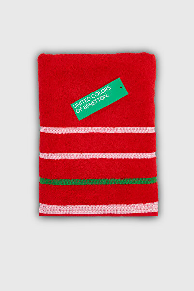 Benetton Home Bath Towel Hand Face Body Red 100% Cotton 70X140 cm Bath Towel