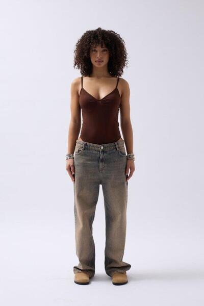 GENCULUS    Body cu bretele adunate în față